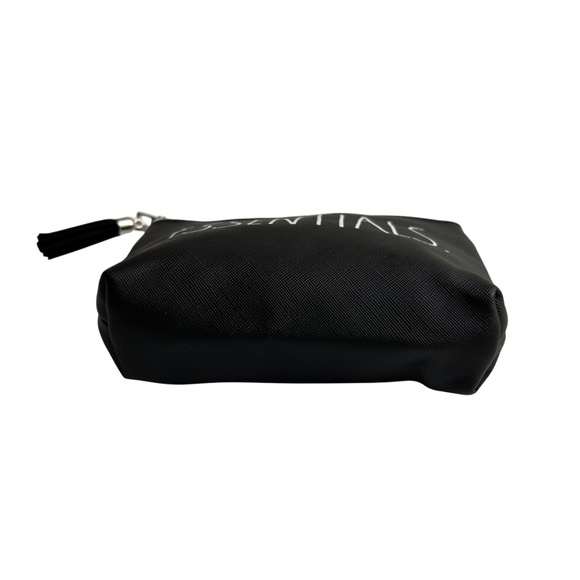 Rae Dunn ESSENTIALS. Small Black Cosmetic Bag NWOT - Picture 9 of 9
